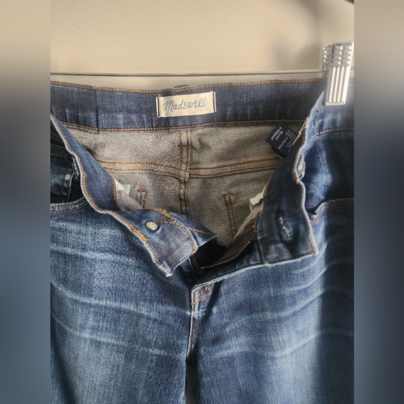 Madewell Alley Straight Jeans whiskered denim womens size 29 - Picture 8 of 12